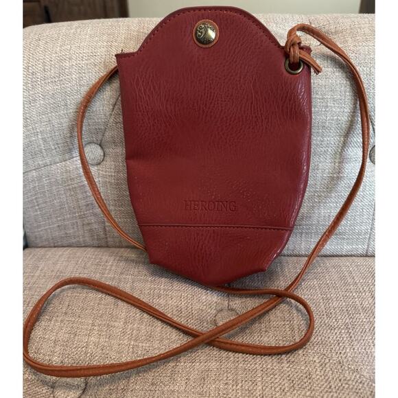 Heroing Mini Leather Purse Women's One Size Red - Picture 1 of 5